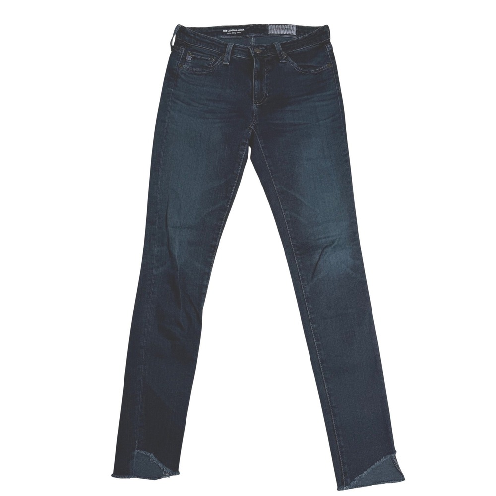 AG Adriano Goldschimed The‎ Legging Ankle Super Skinny Raw Hem Dark Indigo 26R